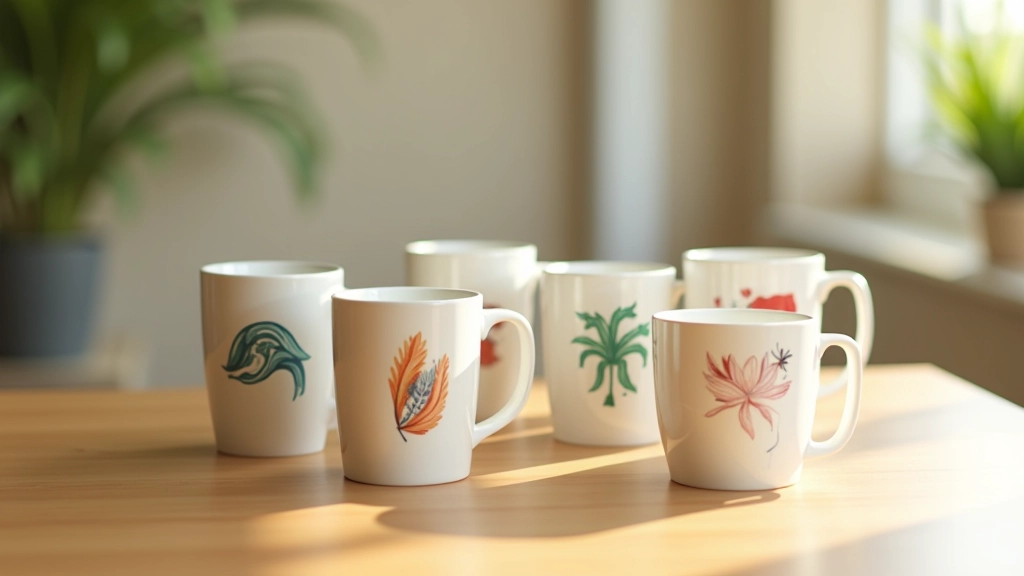 Produits d'art imprimés sur des mugs, tasses et accessoires personnalisés